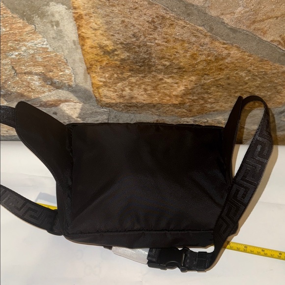 Versace Black Bum Bag with Medusa Accent belt bag NWT 24 hour deal $399 offer - Picture 7 of 7